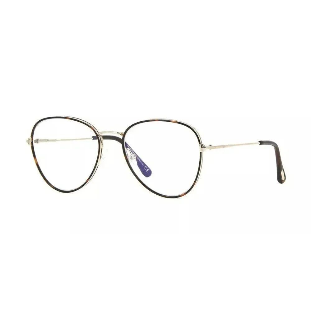 Tom Ford FT 5631-B BLUE BLOCK Dark Havana Eyeglasses